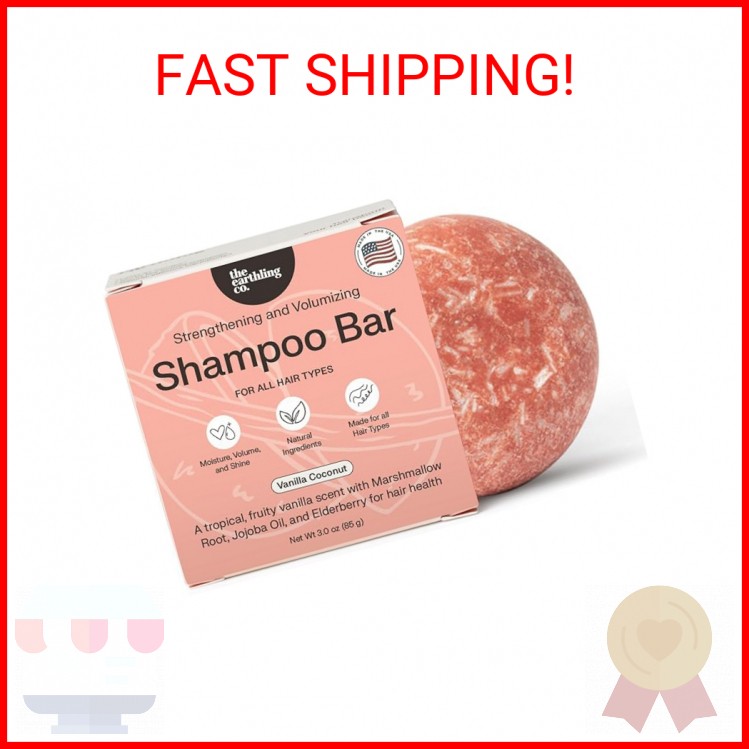The Earthling Co. Shampoo Bar - Promote Hair Growth, Strengthen & Volumize All H
