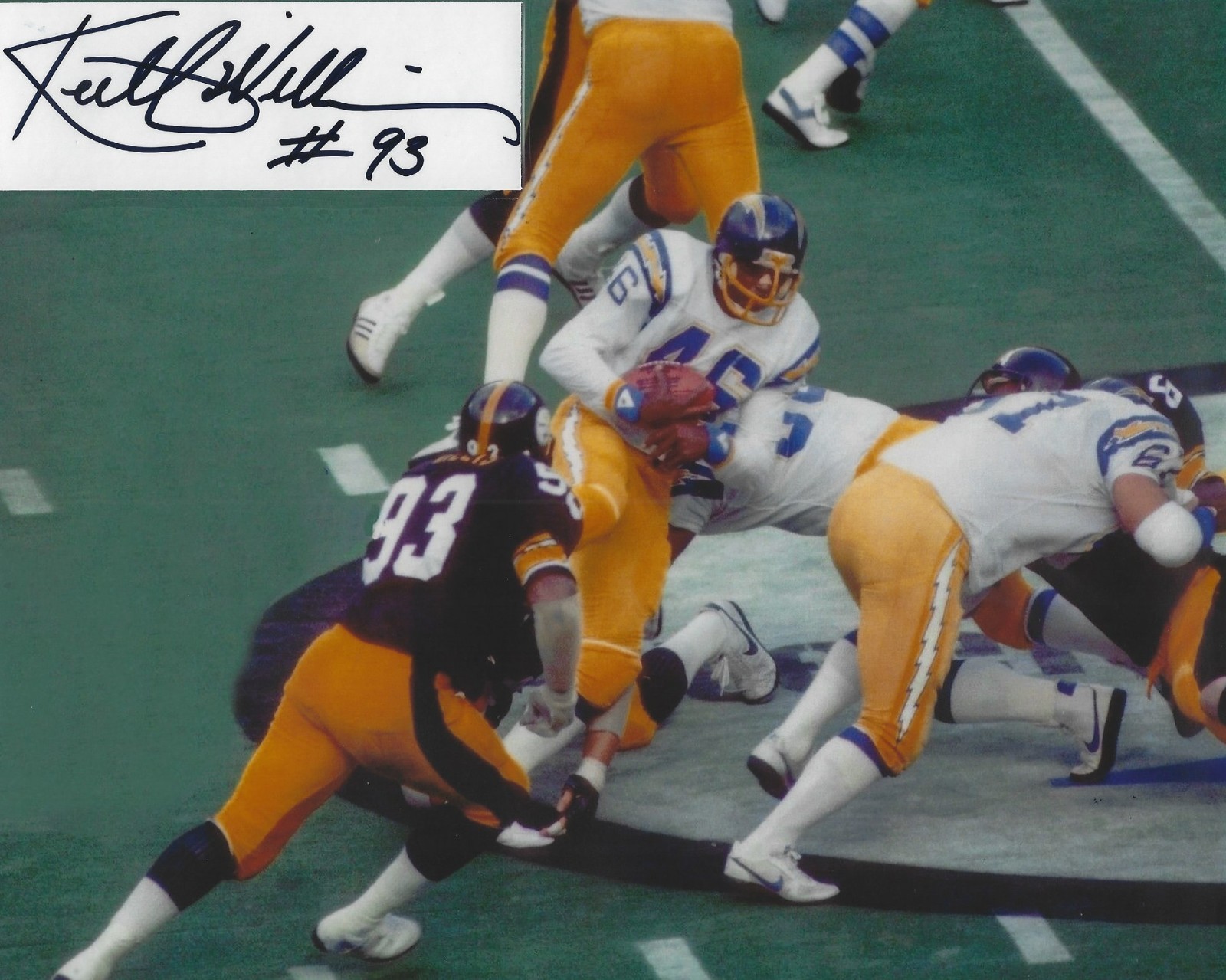 Keith Willis Autographed Signed 8x10 Photo - NFL Steelers Bills Jets - w/COA