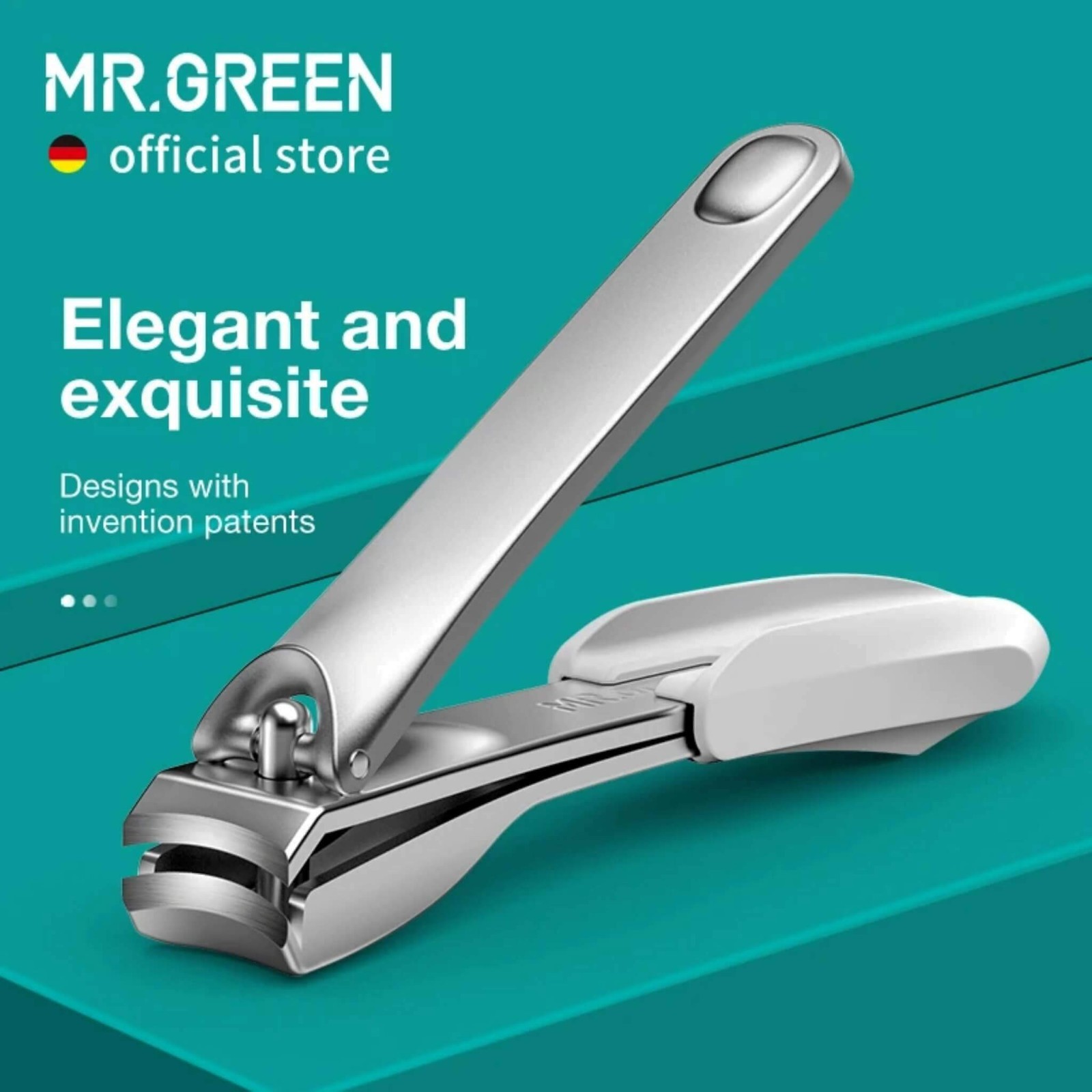 MR.GREEN Slim Stainless Nail Clipper Travel Tool