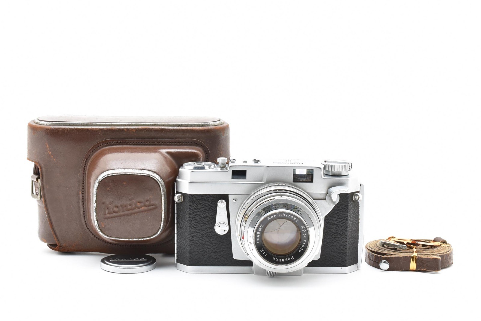 🚀🎁《Near MINT in CASE》Konica III L2 Rangefinder Film Camera 48mm F/2 From JAPAN