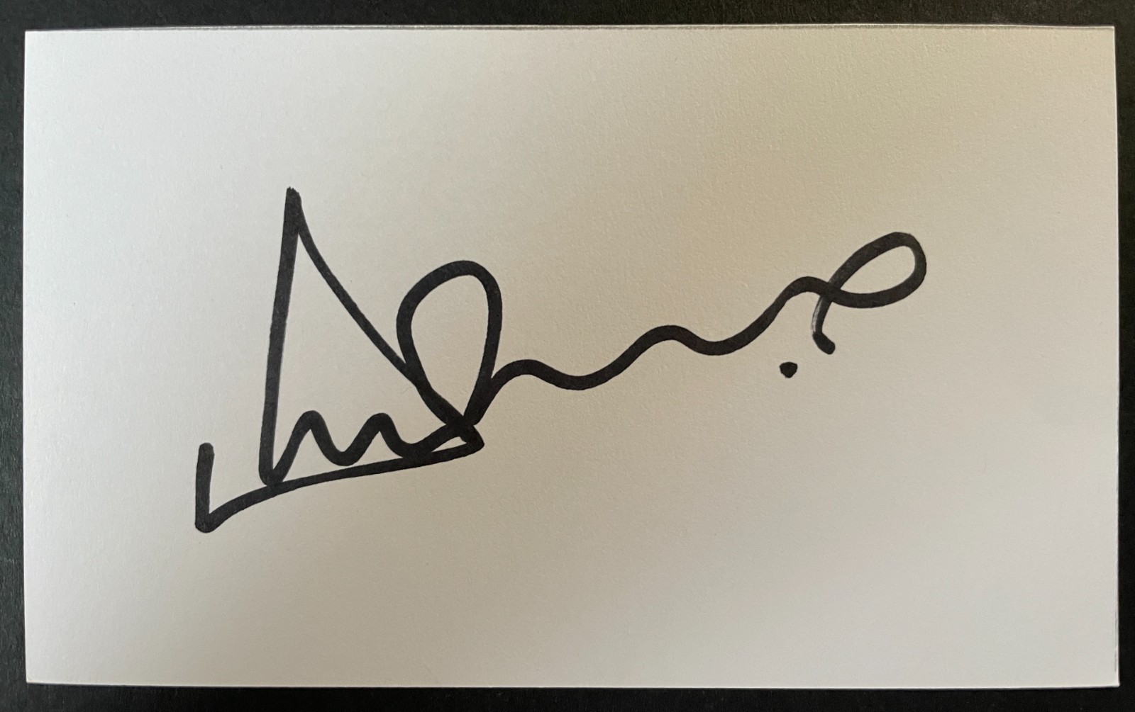 Duncan McKenzie Signed Autograph White Index Card Everton Leeds United Football