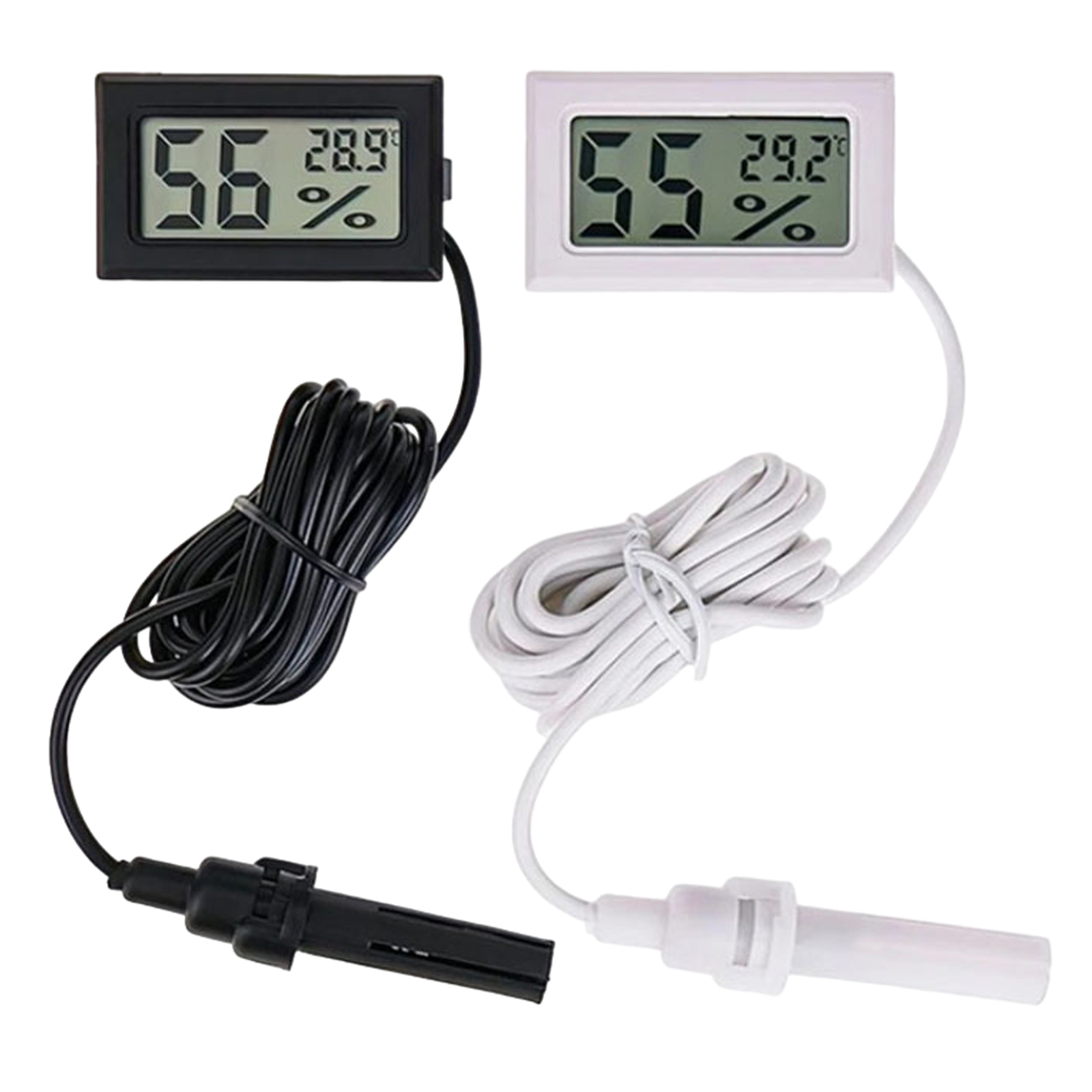 Digital LCD Indoor Reptile Temperature Sensor Humidity Meter Hygrometer Gauge