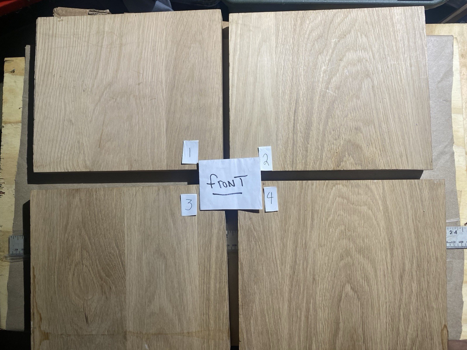 White Oak Lumber Board 4 Pack 