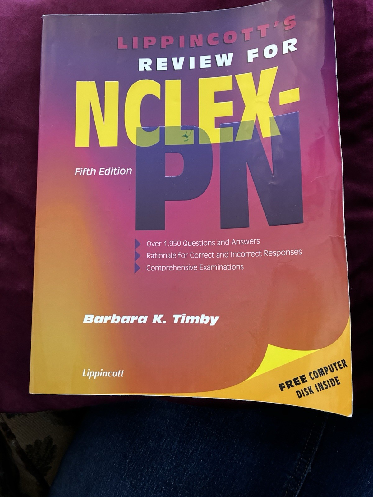 Lippincott’s NCLEX-PN Review Study Guide Final Exam Paperback Used Great Shape
