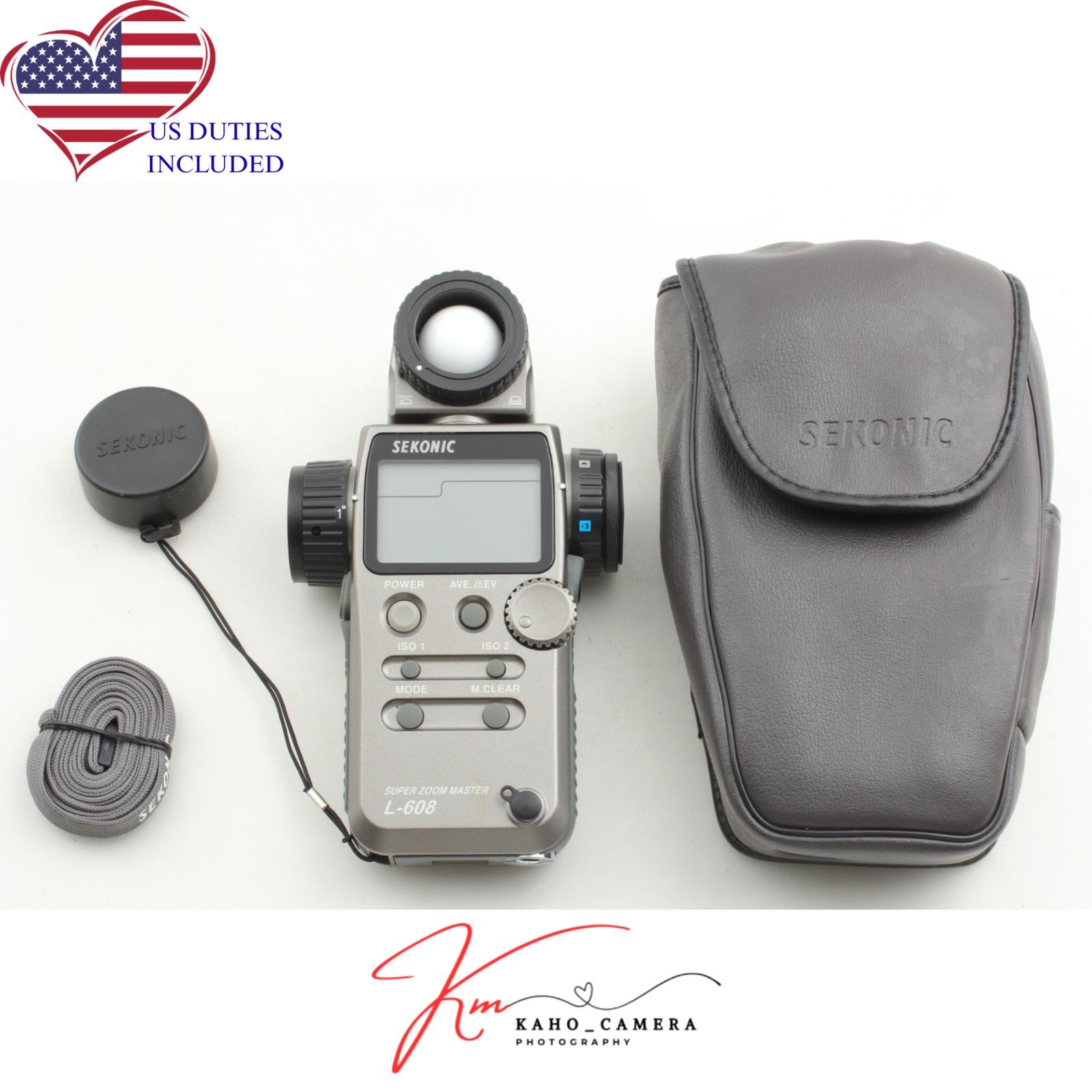 [Top MINT in Case] Sekonic L-608 L608 Super Zoom Master Flash Light Meter JAPAN