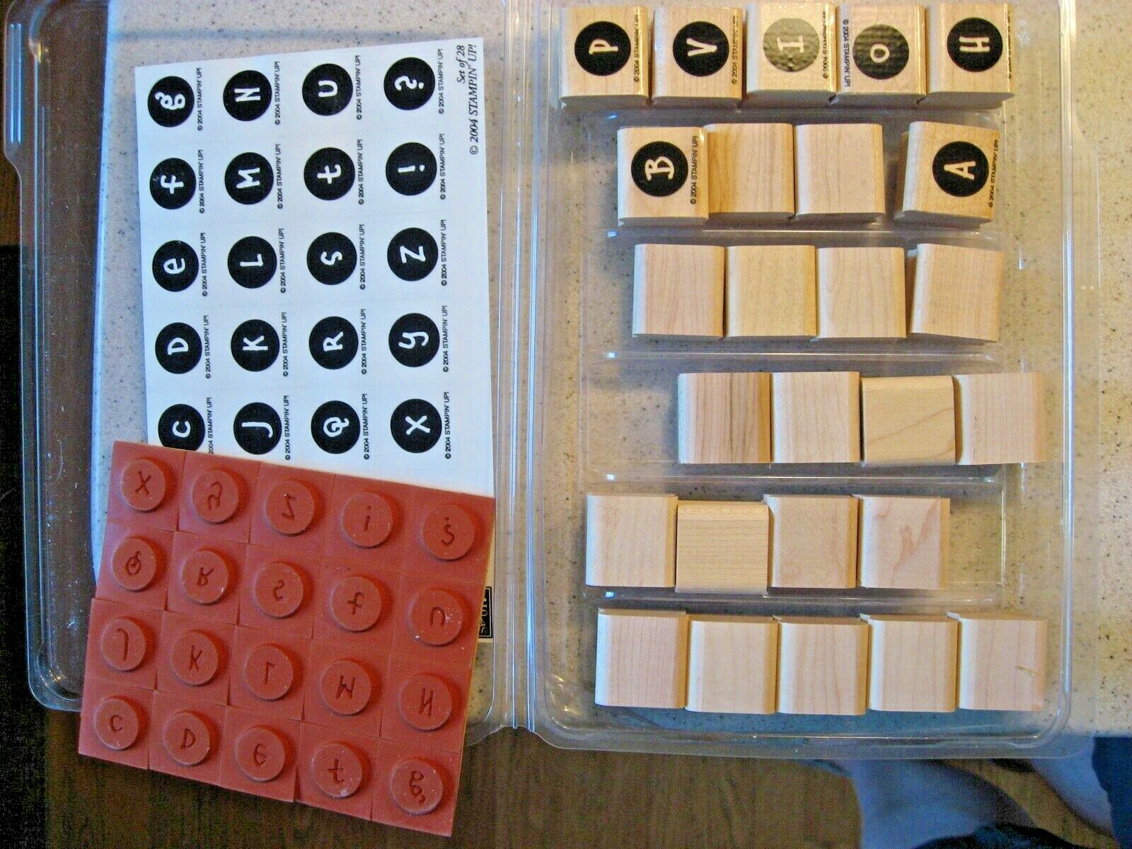 Stampin' Up! Alphadots 2004 Stampin' Up! Set of 28 - Alphabet