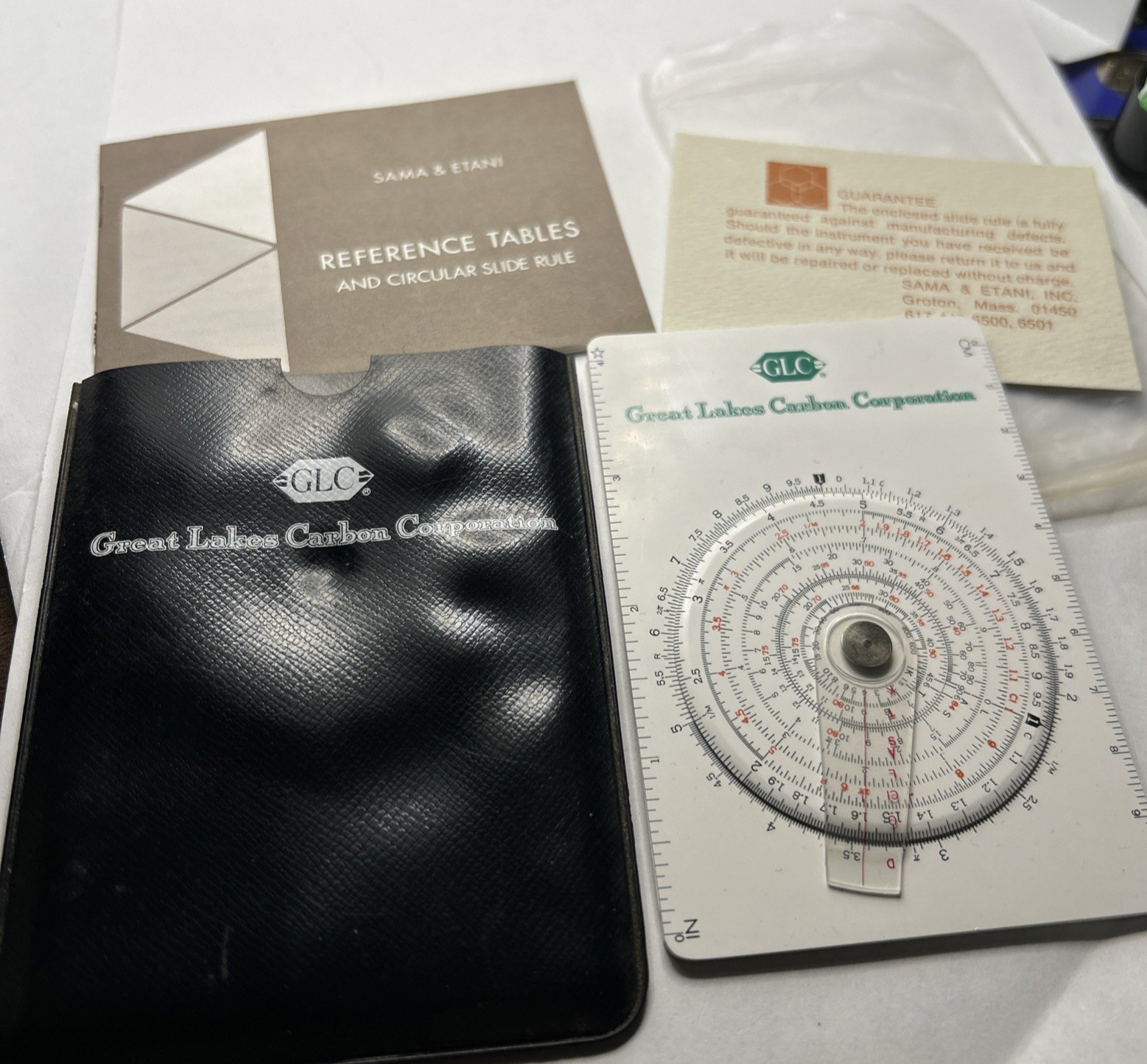 Sama & Etani Concise Chemical Science Tables And Circular Slide Rule 1968 Vtg