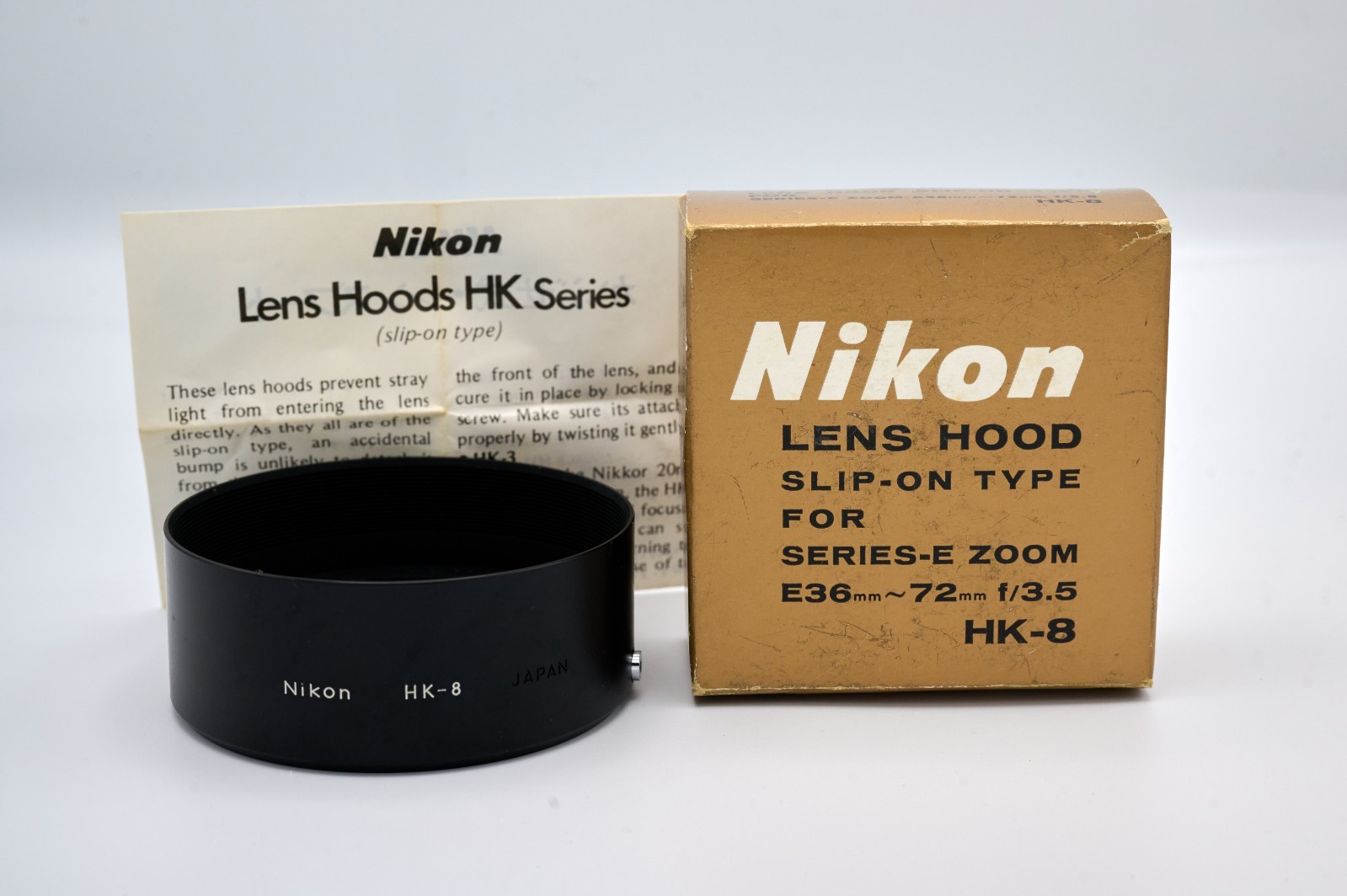 Nikon HK-8 slip-on lens hood, New in the original box, #1