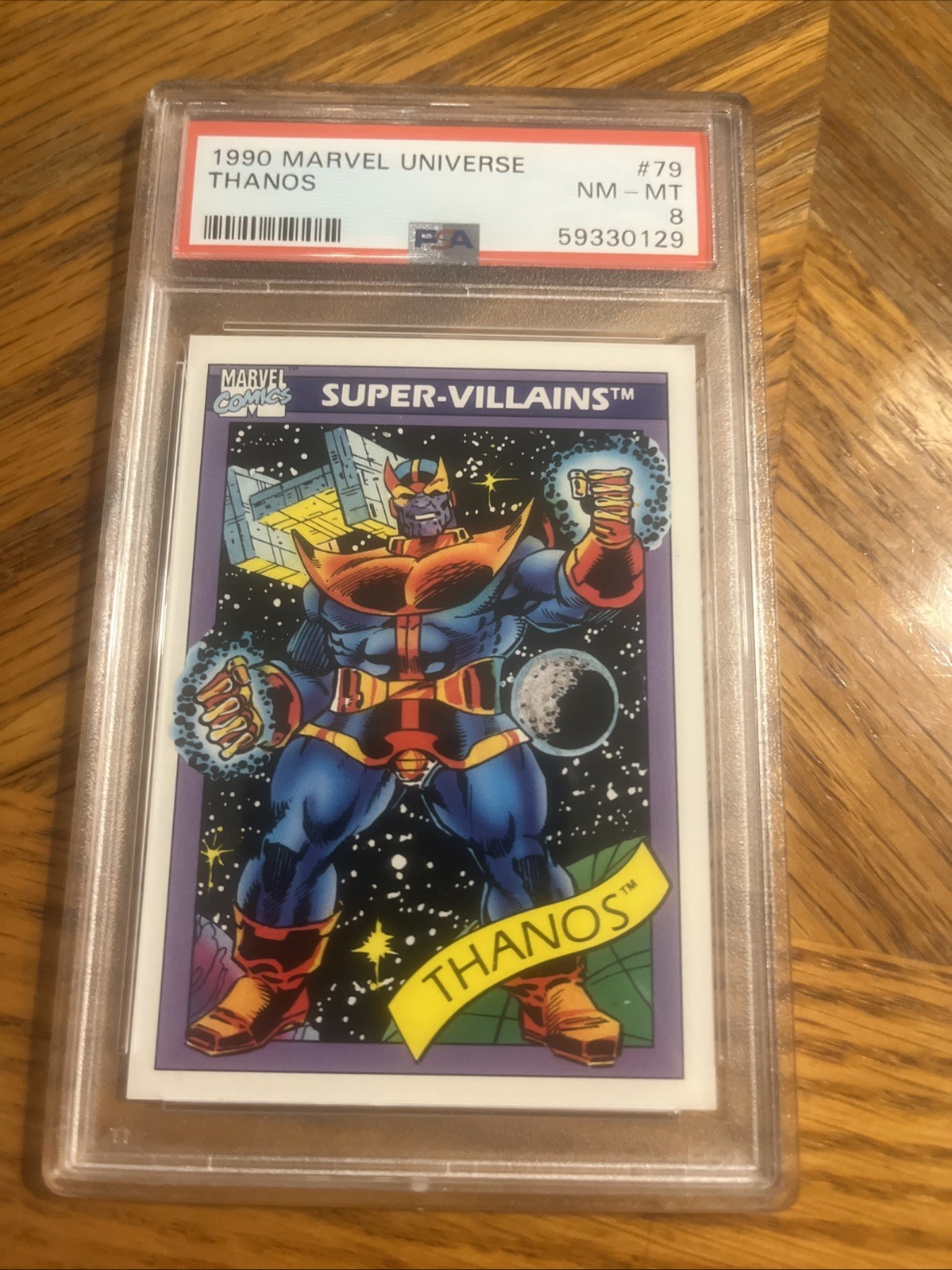 1990 Marvel Universe Thanos #79 NM-MT PSA 8