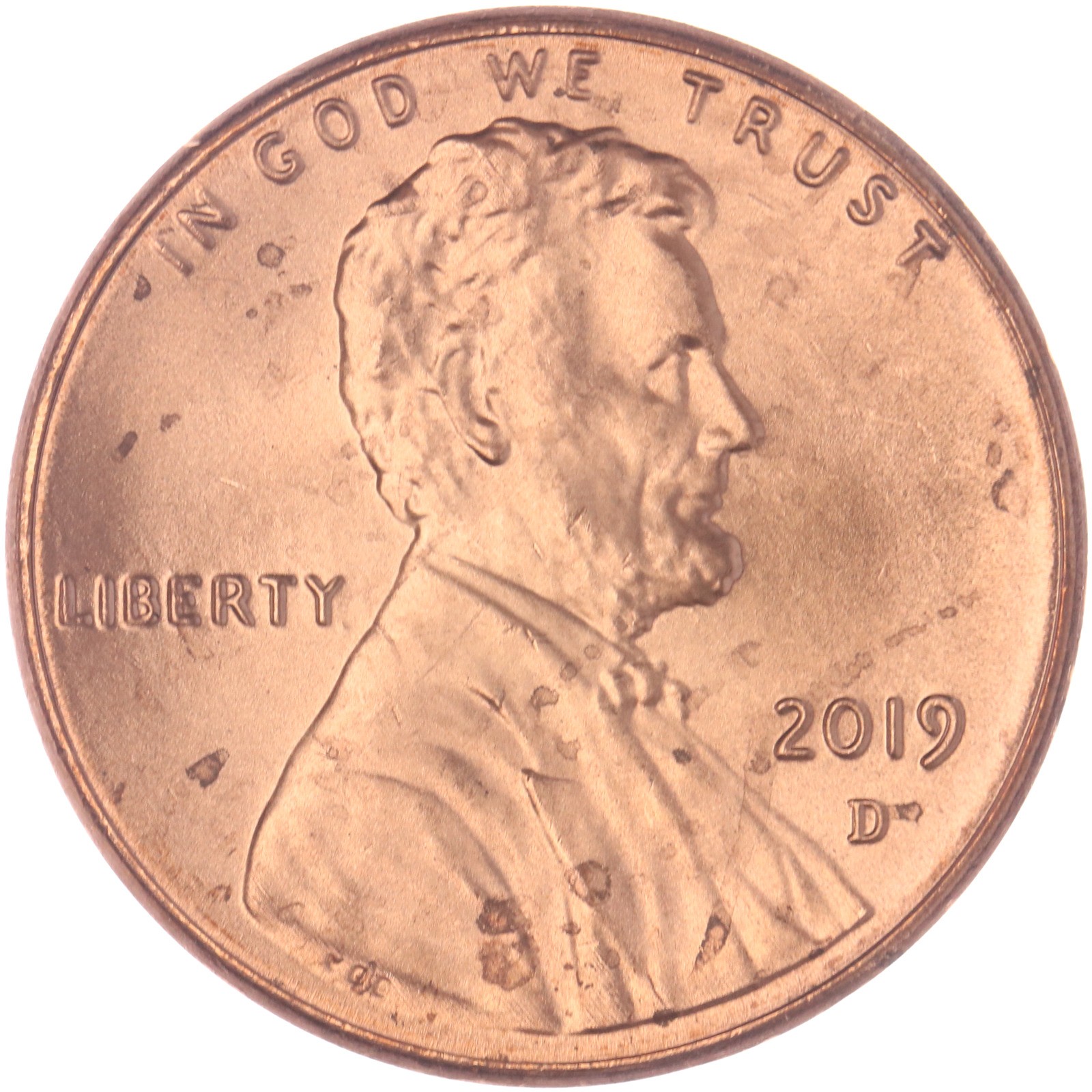 2019 D Lincoln Shield Cent BU Penny US Coin See Pics M525