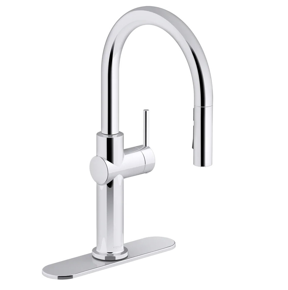 Kohler Crue K-22972-CP Pull Down SingleHole Spray Kitchen Faucet Polished Chrome