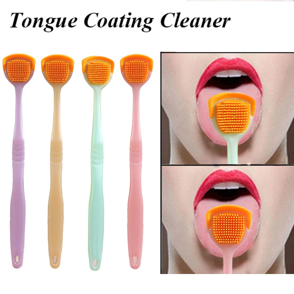 Tongue Scraper Brush with Anti-Slip Handle for Effective Oral Hygiene Cleaning