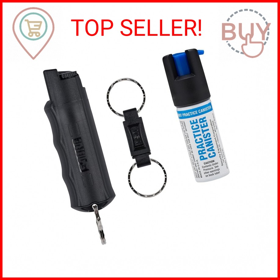 SABRE Pepper Spray - Quick Release Keychain for Easy Carry & Fast Access, Max Po