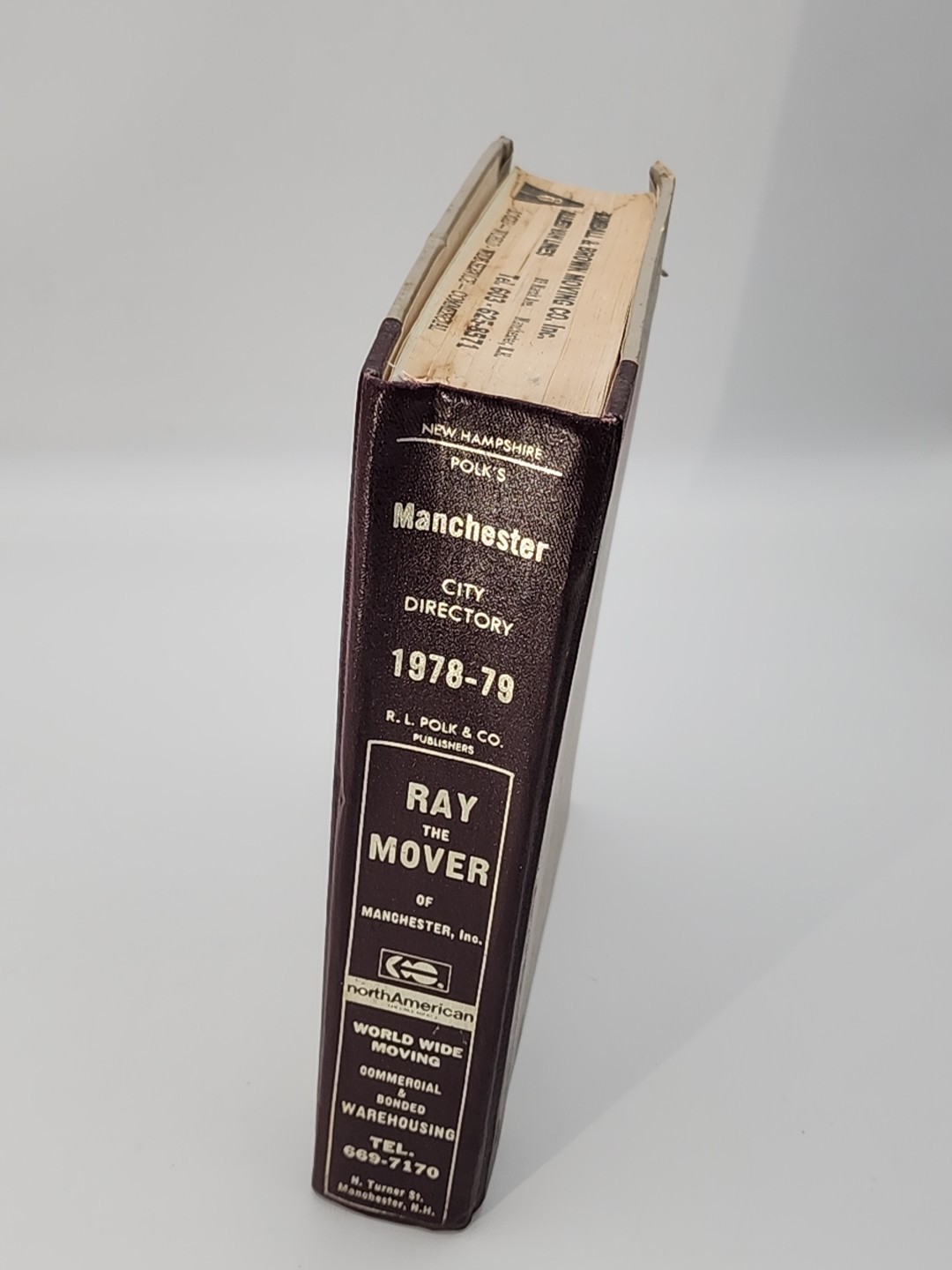 Vintage 1978-79 Manchester New Hampshire City Directory / Yellow & White Pages