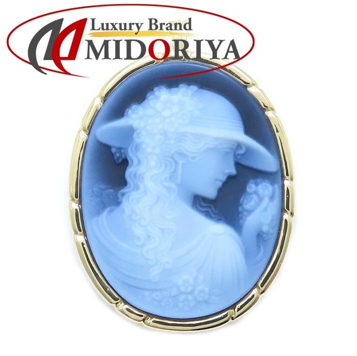 TASAKI Gerhard Schmidt Cameo Brooch and Pendant Top K18YG Yellow Gold Ladies 294