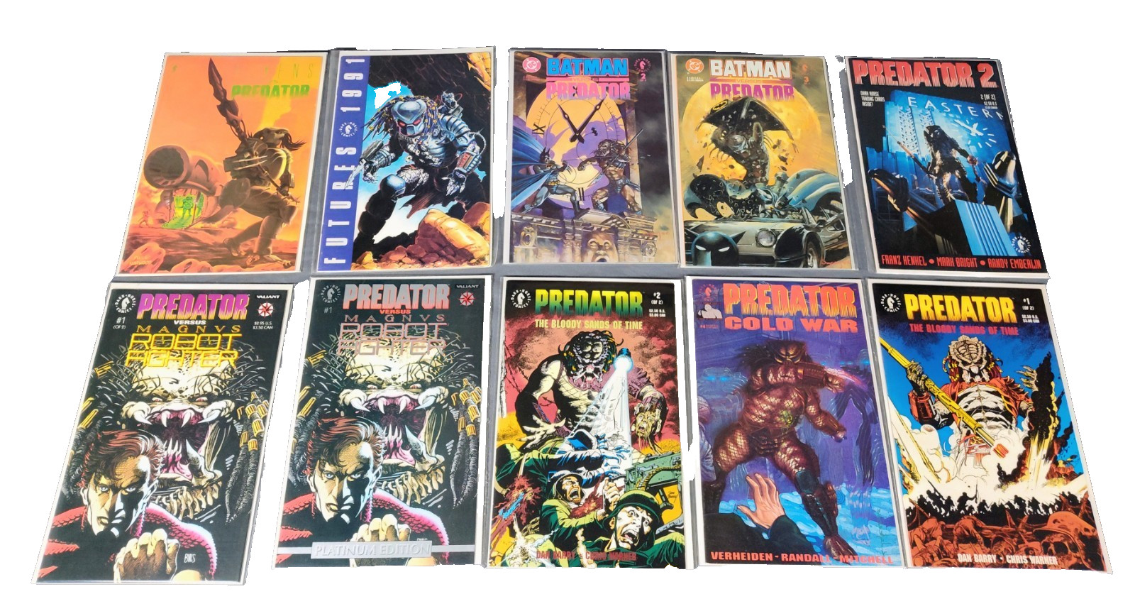 PREDATOR Comic Lot (10) AvP #1 1st Machiko, Never Read VF/NM B&B