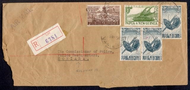 PAPUA & NEW GUINEA 1956 HI VALUESTO SOLOMON IS