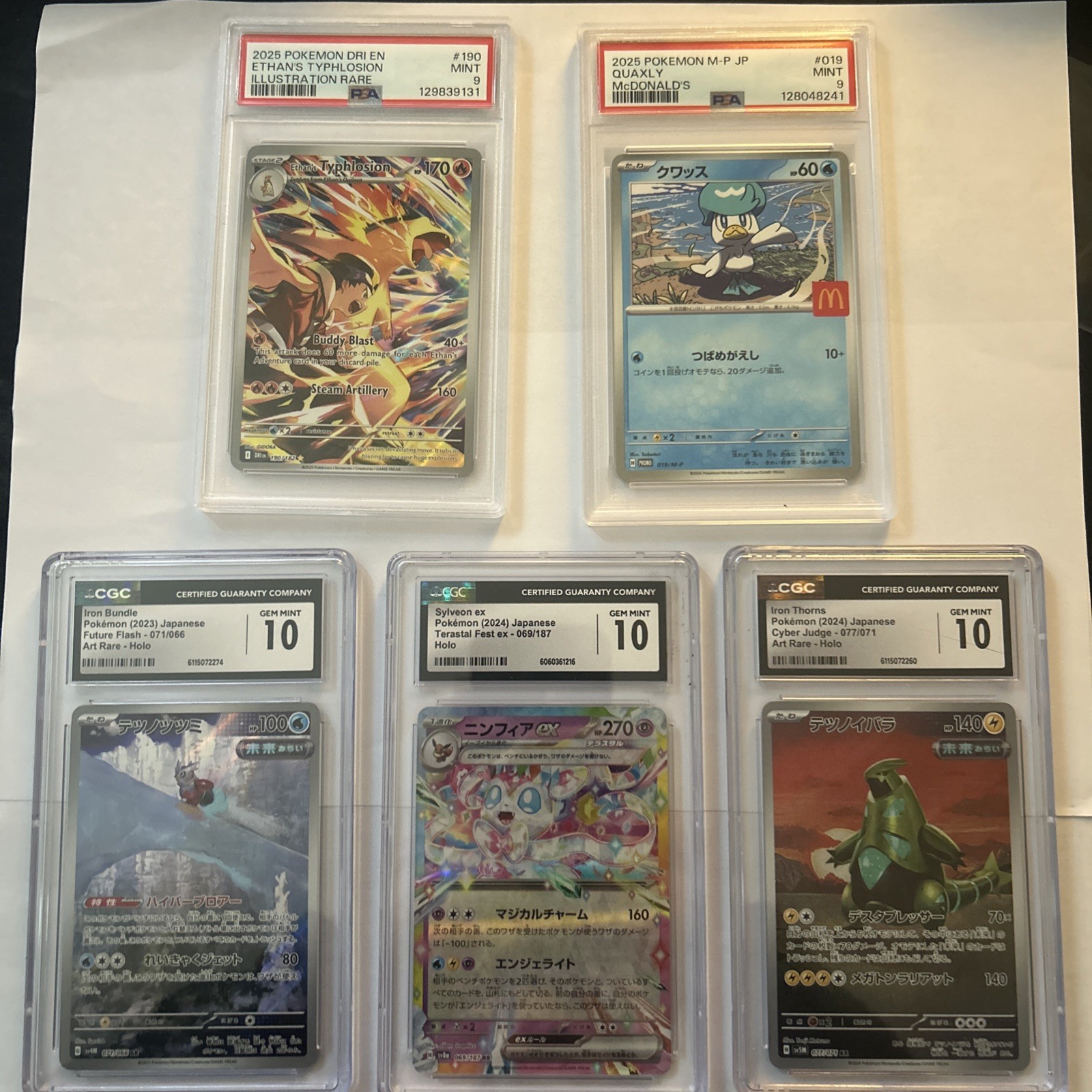 Pokemon Slab Lot - 5 Pokemon Slabs As Pictured