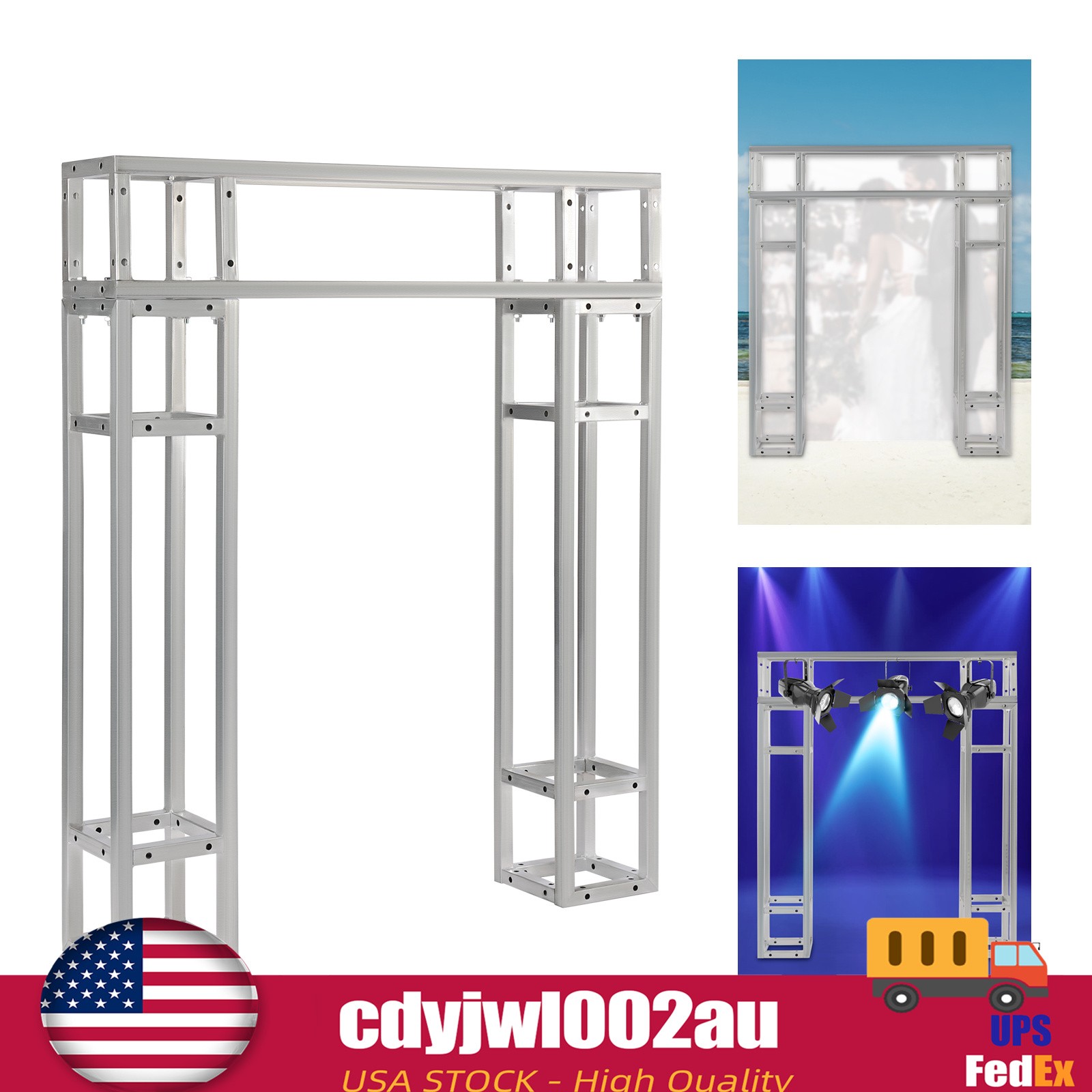 3Packs DJ Light Stand Truss Straight Square Box Outdoor Truss Stage Segment Tent