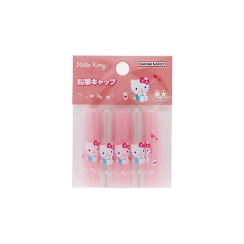 Hello Kitty [Pencil Cap] Pencil Cover Set of 5 / Stationery Pastel Sanrio