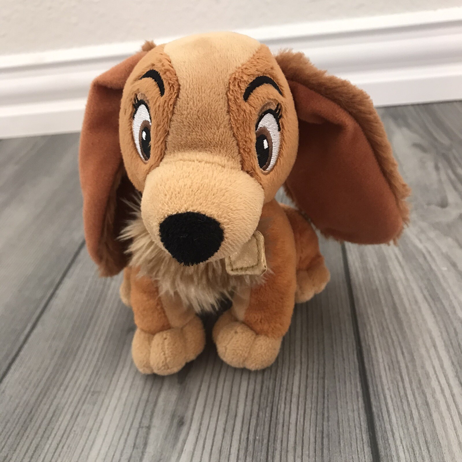 Just Play Disney Lady And The Tramp Lovey Plush Cocker Spaniel Puppy Dog 8”