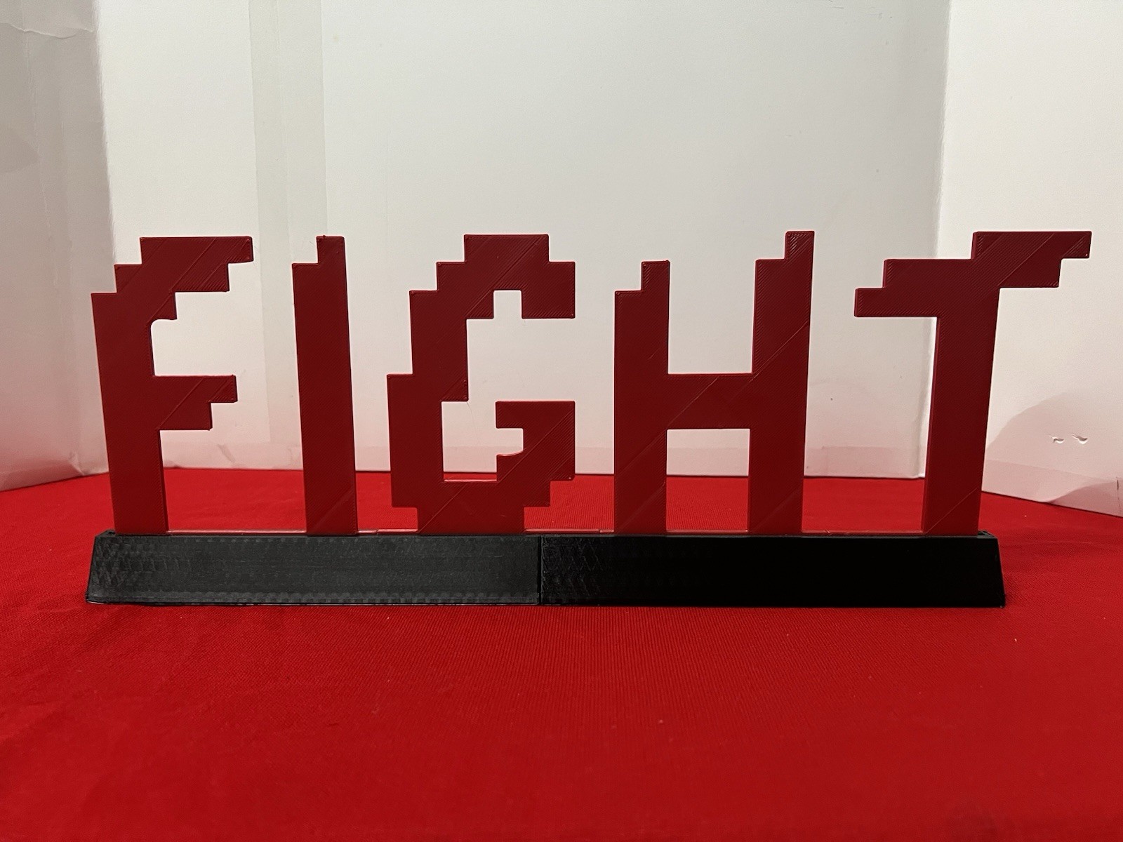 Mortal Kombat Fight sign 3d printed for display