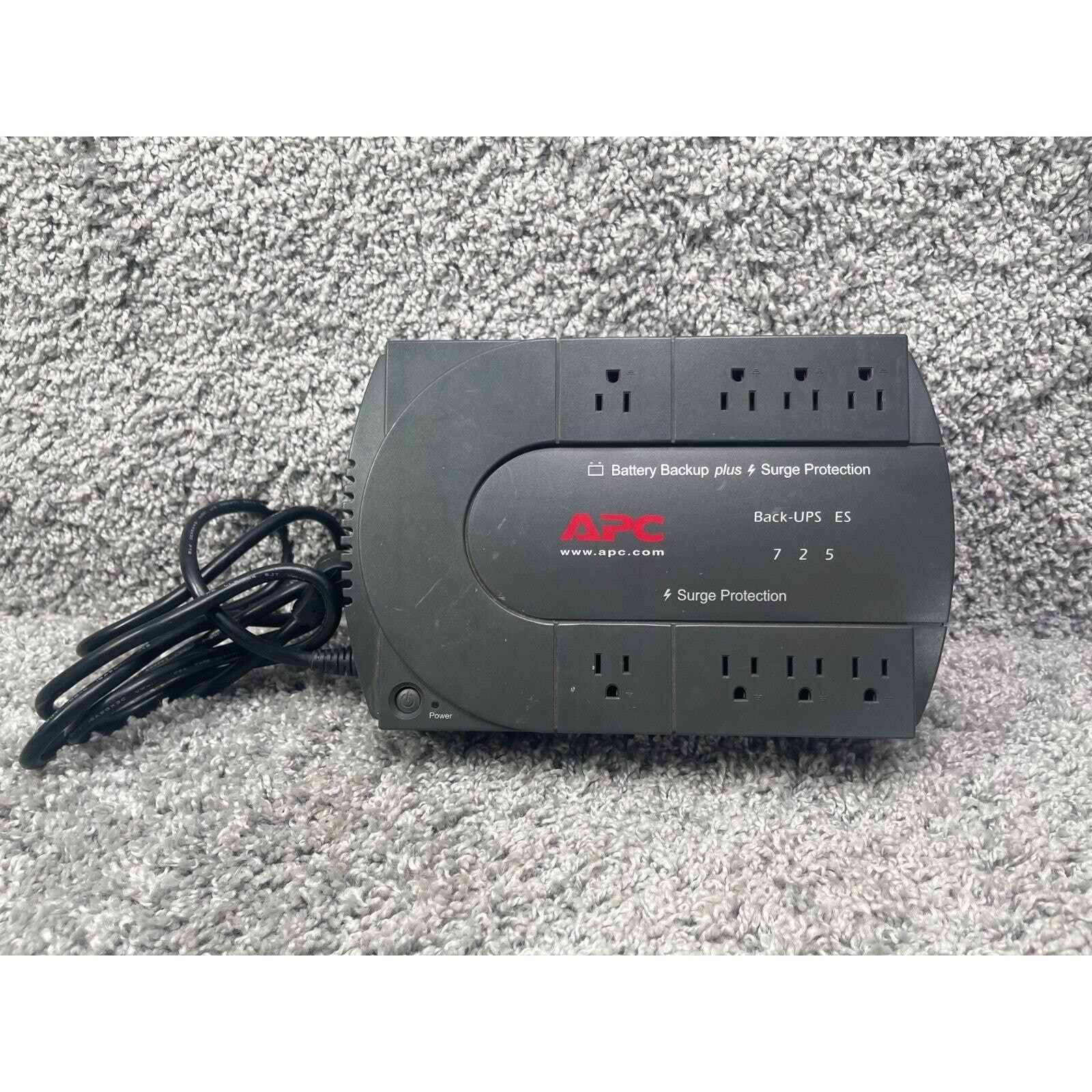 APC ES 750 Back UPS Battery Back Up Surge Protection DL725VT