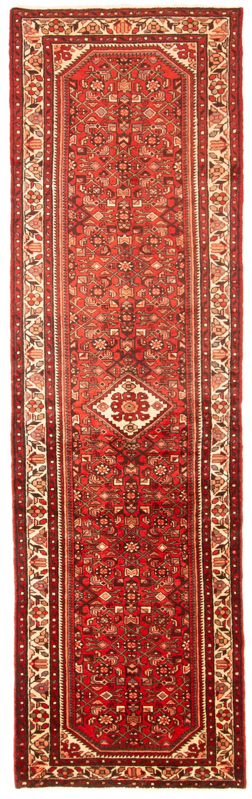 Vintage Hand-knotted Runner Rug 2'9" x 9'10" Traditional Oriental Wool Carpet