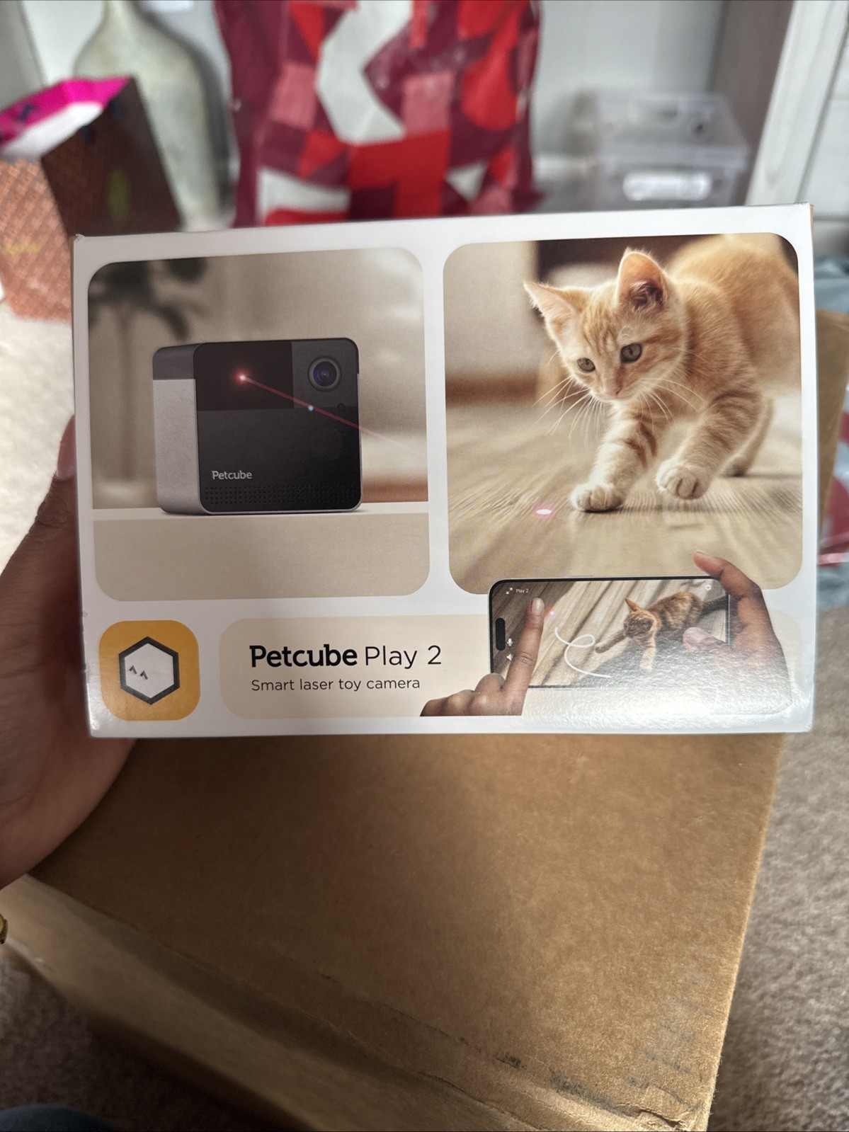 Petcube Play 2, Pet Camera w/ built-in certified laser toy, 2-way audio,| NEW