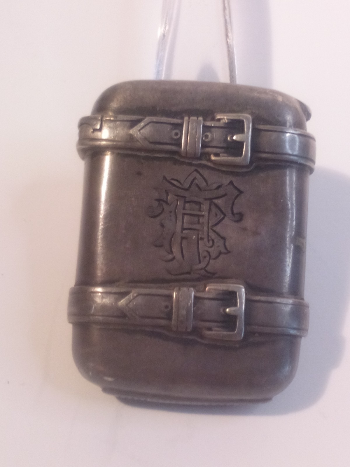 Antique 1860 George Unite & Sons Sterlingsilver - Victorian Vesta Case