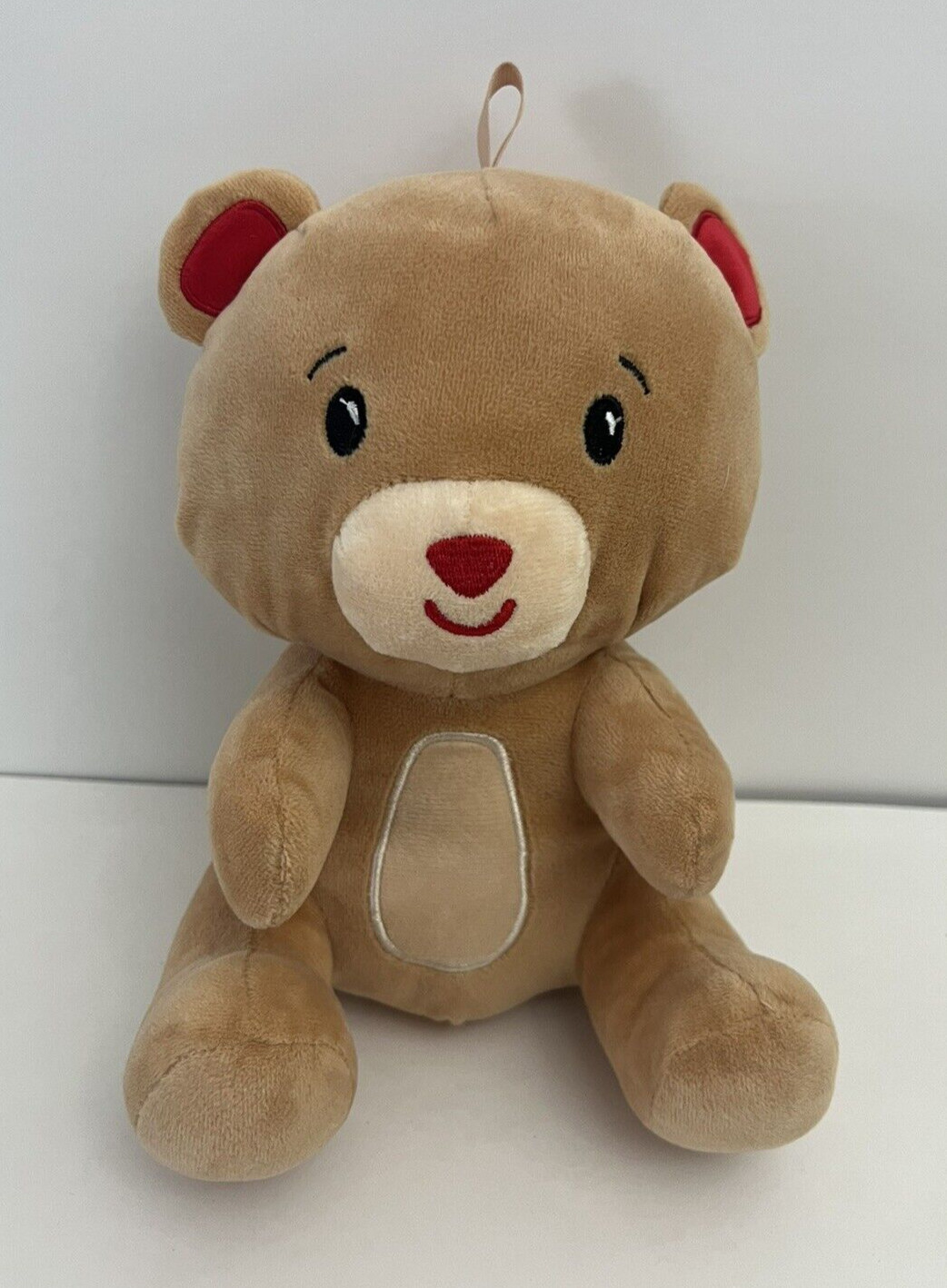 Amscan 9" Teddy Bear Plush Sitting Bear Stuffed Animal Toy Embroidered Eyes Loop