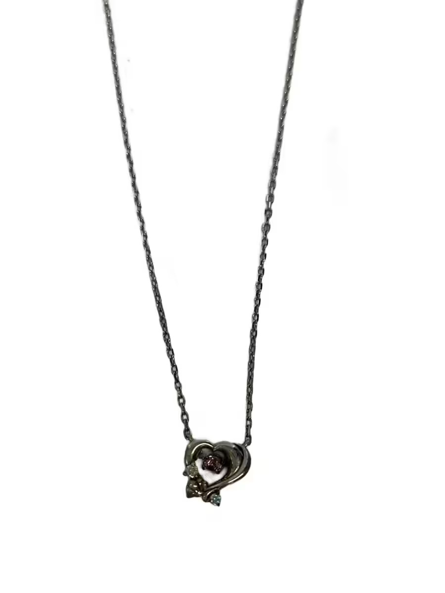 The Kiss Necklace Silver Silver With Top Women M1t88