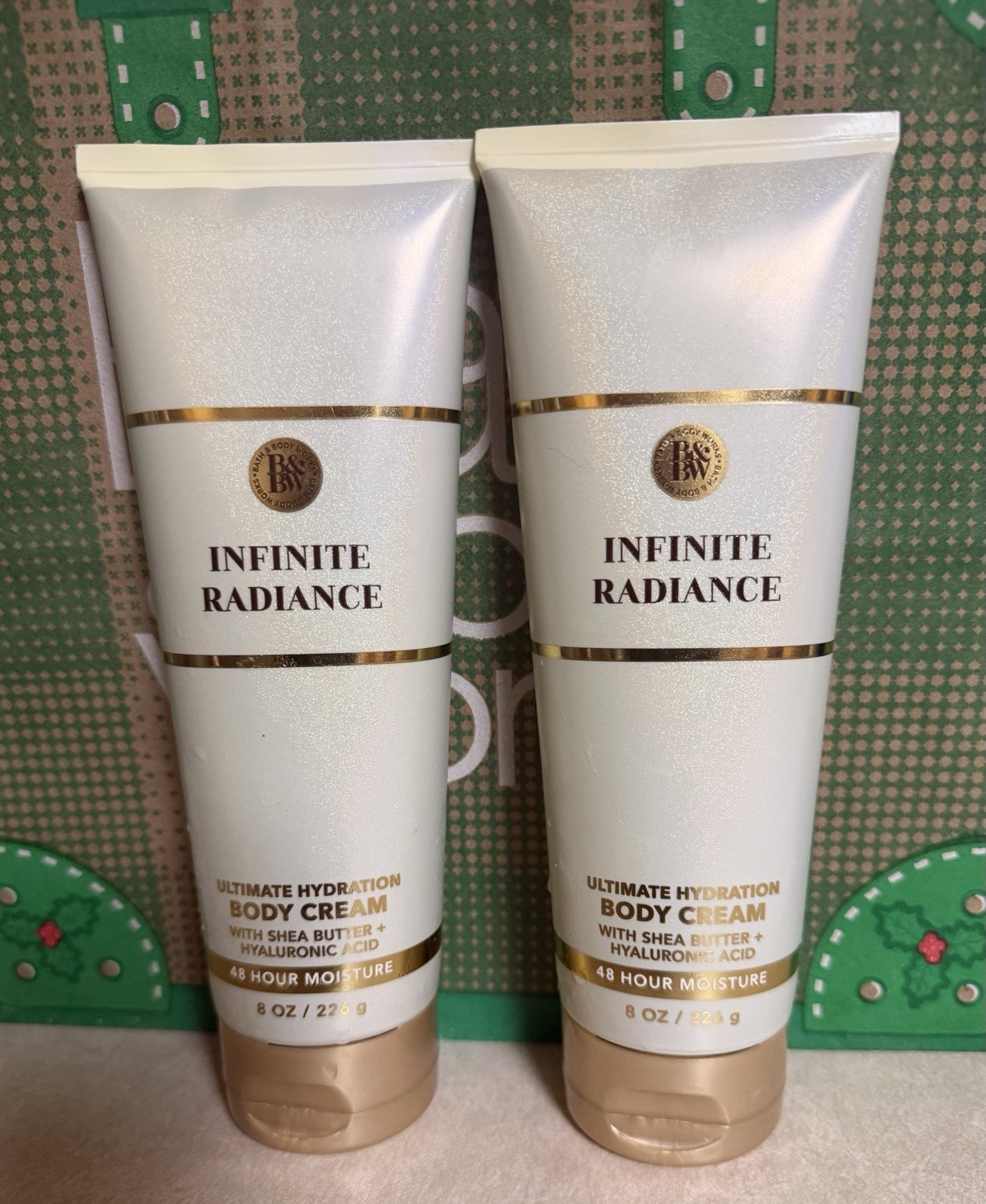 2x Bath & Body Works Infinite Radiance Hydration Body Cream 8 Ounces New
