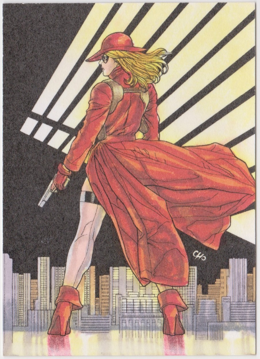 2011 PROJECT SUPERPOWERS ART CARD PC-8 BY ADAM CLEVELAND & BEKAH SDCC