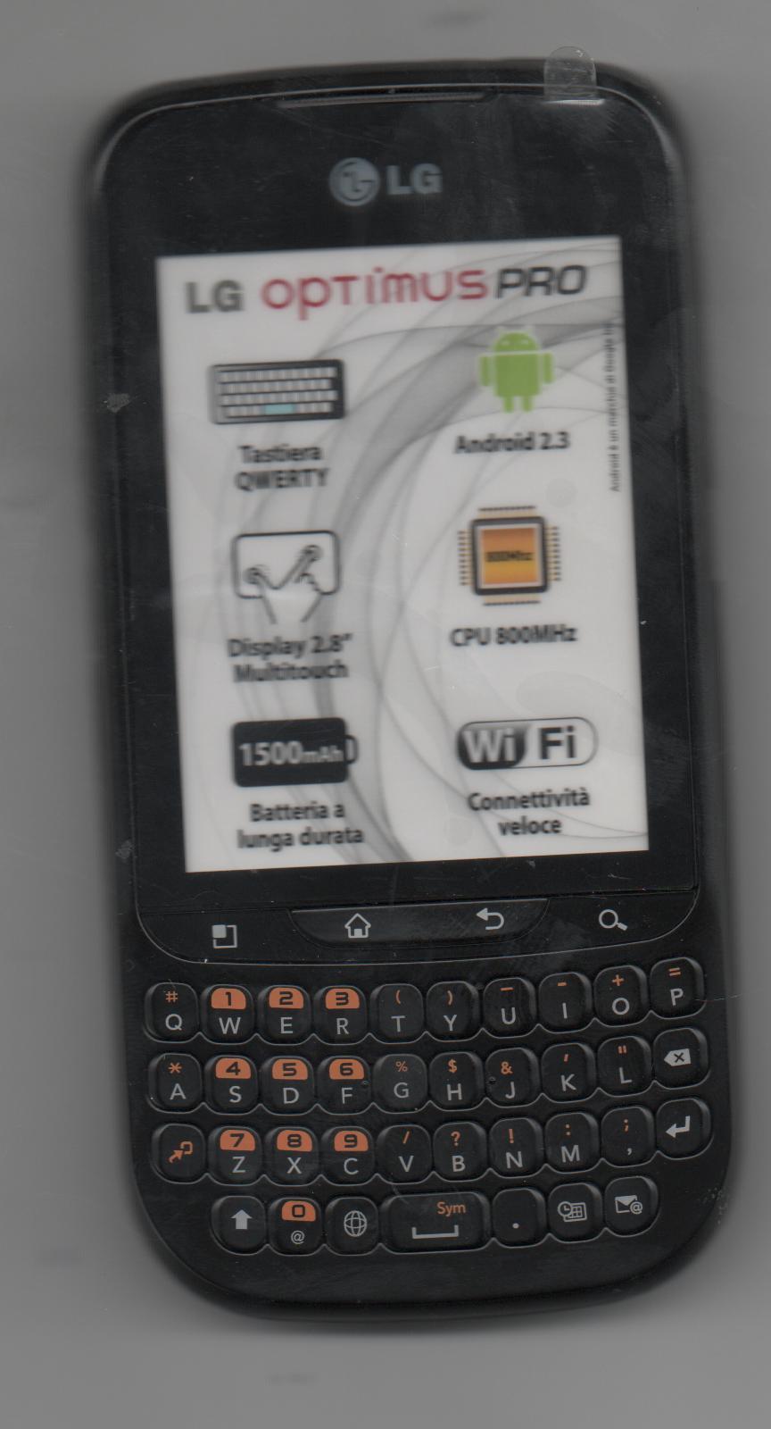 FAKE SHOWCASE PHONE - DUMMY - LG OPTIMUS PRO (IS NOT A PHONE)