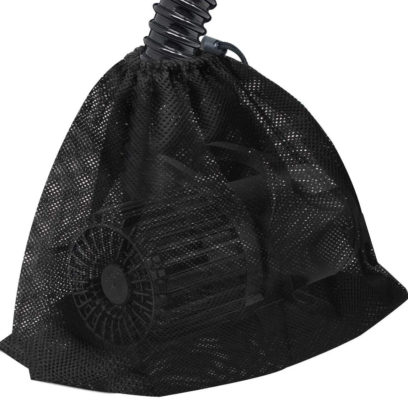 17.7"x 17.7" Large Pump Barrier Bag Pond Pump Filter Bag Black Media Nylon Mesh