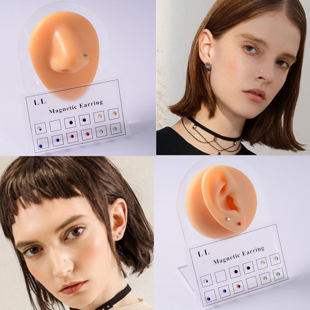 Ladies Fashion Nose Pin Magnetic Magnet Lip Nail Small M8L5 Ear P1O Nail ёо W1R7