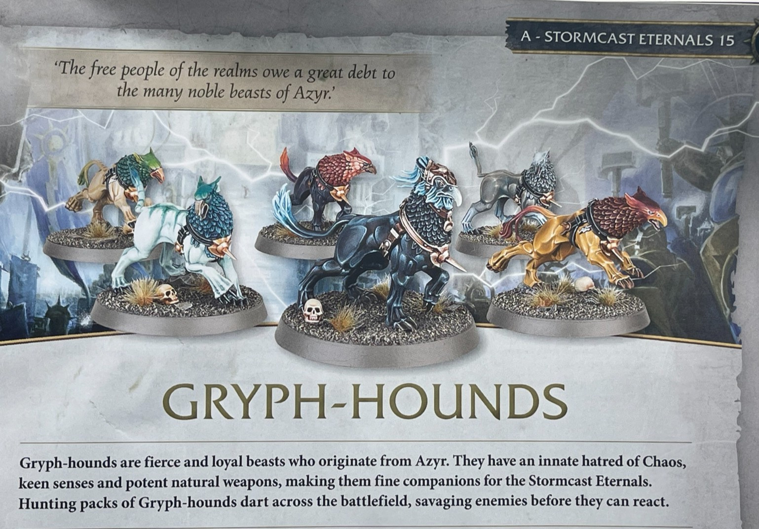 Gryph-Hounds | Warhammer AoS Stormcast Eternals New on Sprue