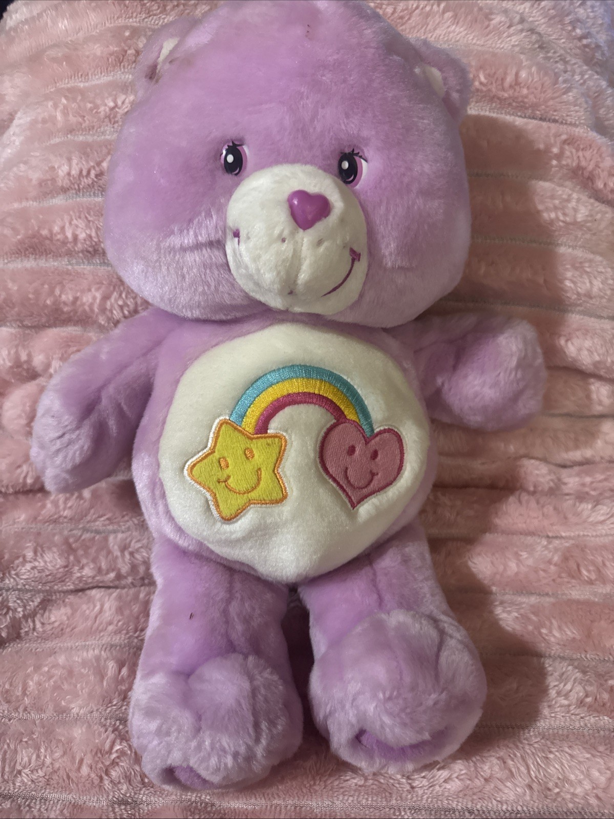 Care Bears Purple Best Friend Bear 13" Talking Plush Stuffed Toy 2004 Vintage