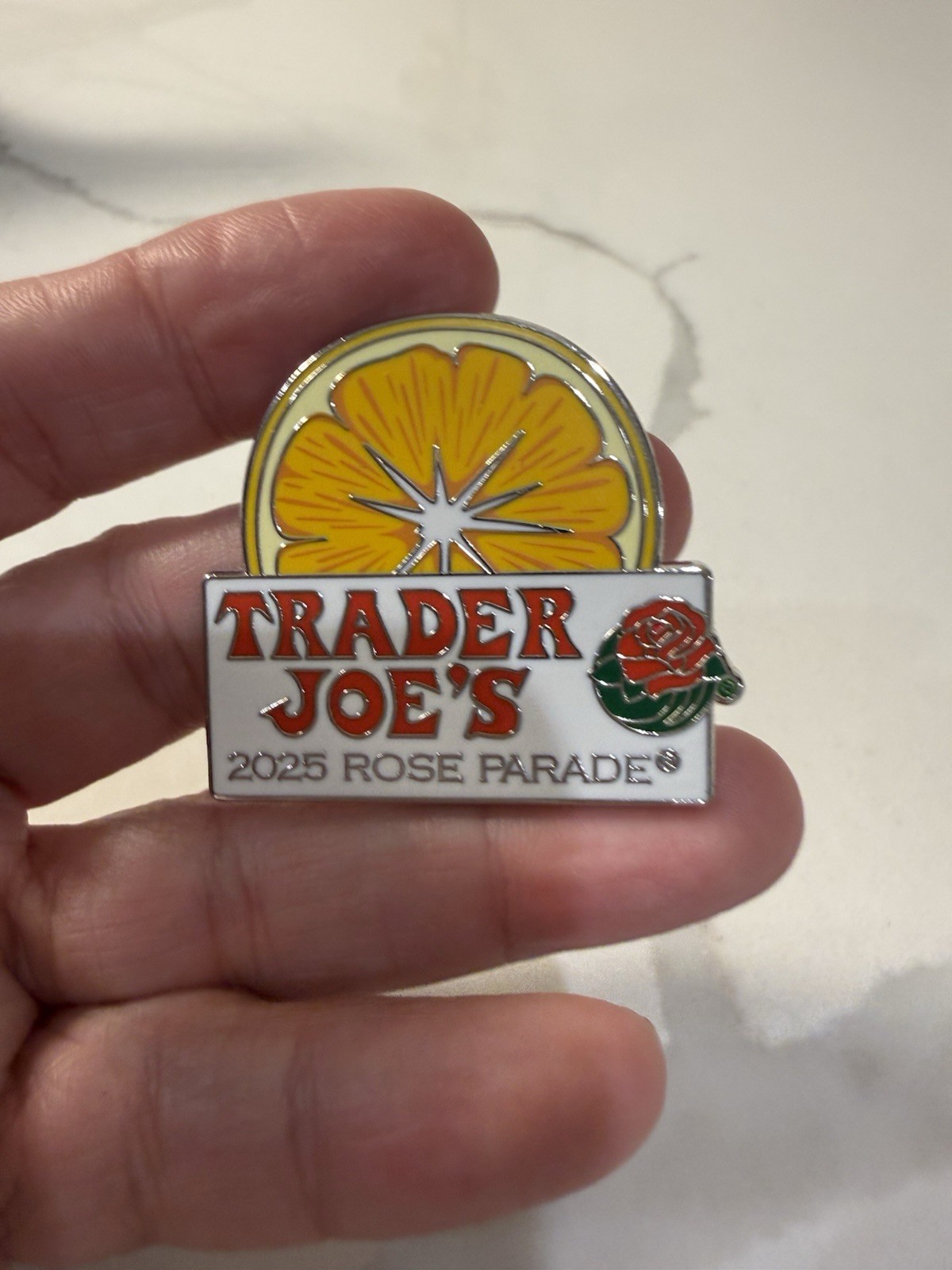 Trader Joe's Enamel Lapel Pin Rose Parade 2025