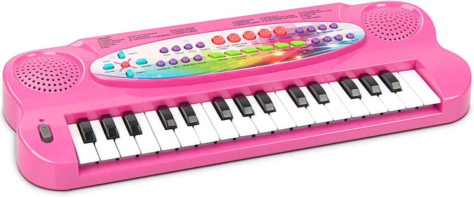 Kids 32 Key Mini Piano Keyboard with Microphone Portable Educational Music Toy