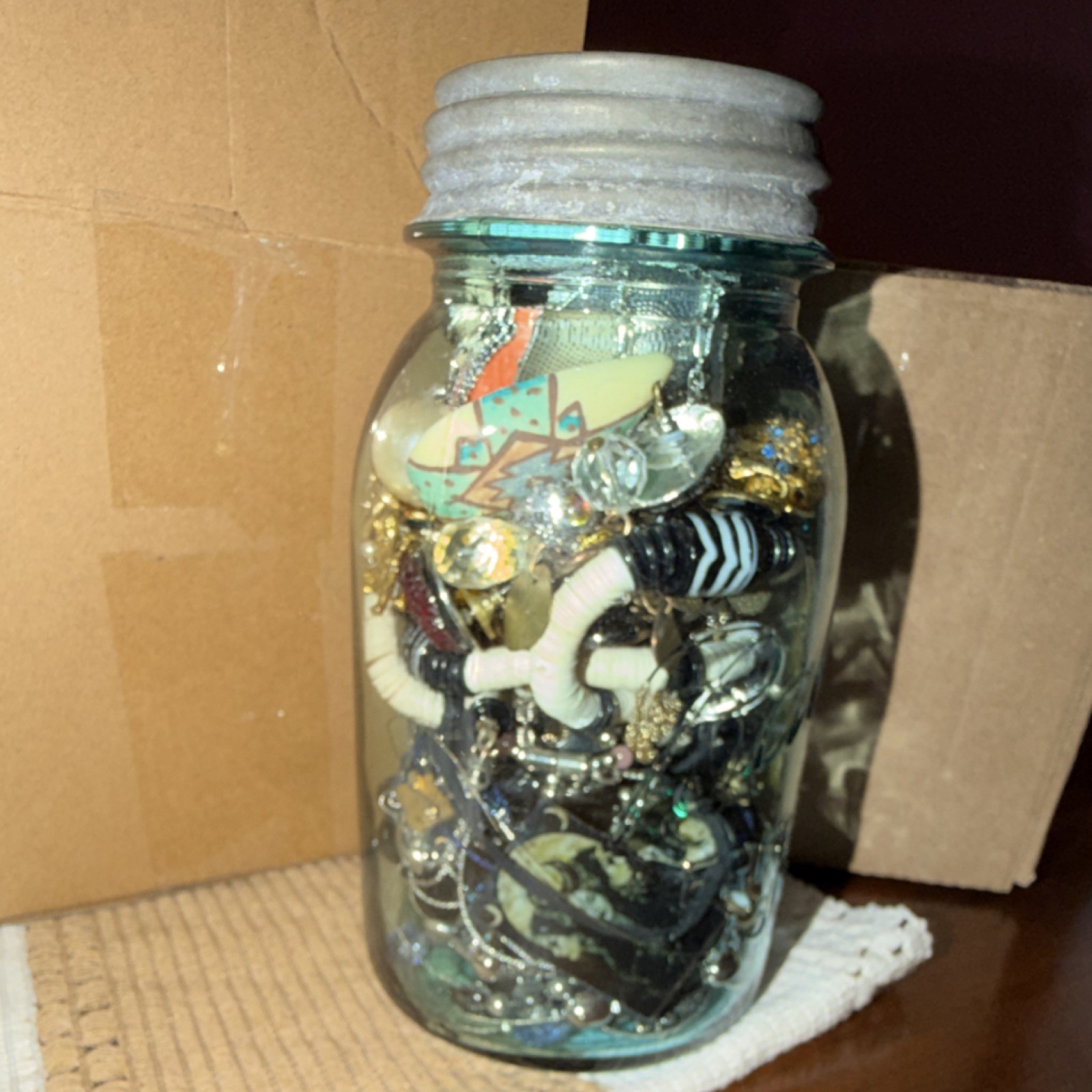 Mixed Jewelry Lot Multicolor Fashion Bracelets Necklaces Earrings Rings Brooch