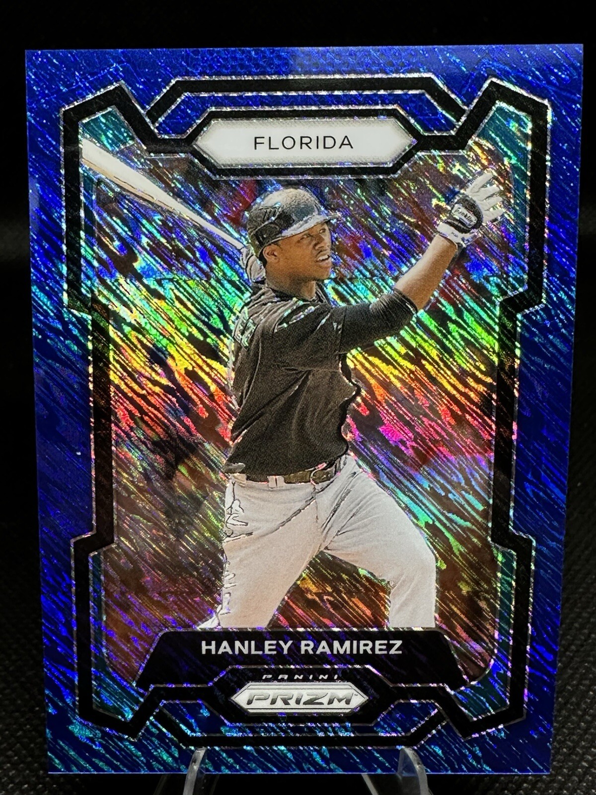 Hanley Ramirez 2024 Panini Prizm Baseball Blue Shimmer Prizm /15 FOTL Marlins