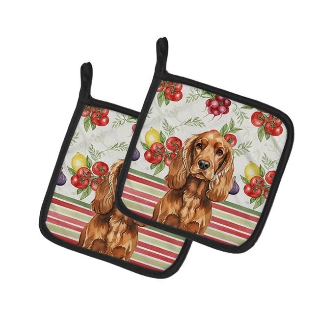 Carolines Treasures WDK8223PTHD Unisex Adult Red English Cocker Spaniel Veget...