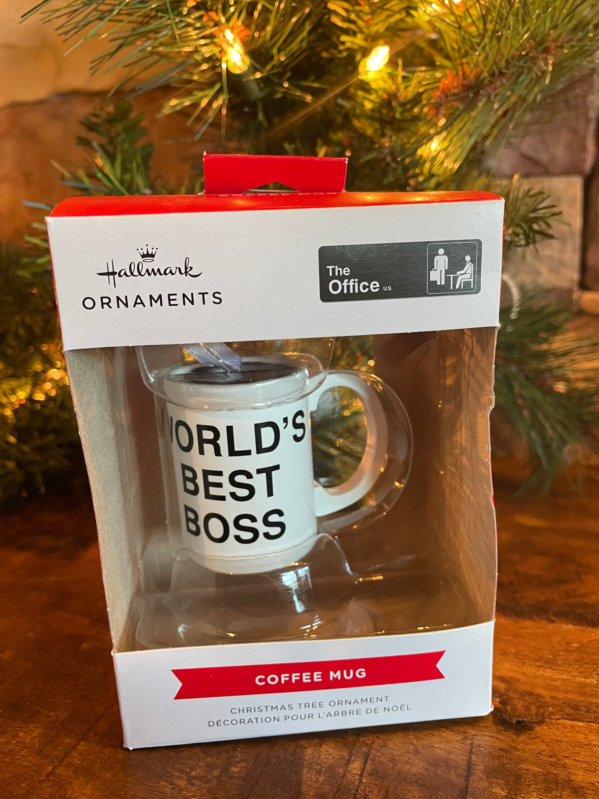 Hallmark The Office Worlds Best Boss Dunder Mifflin Christmas Ornament NEW 2021
