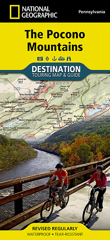 The Pocono Mountains Destination Touring Map