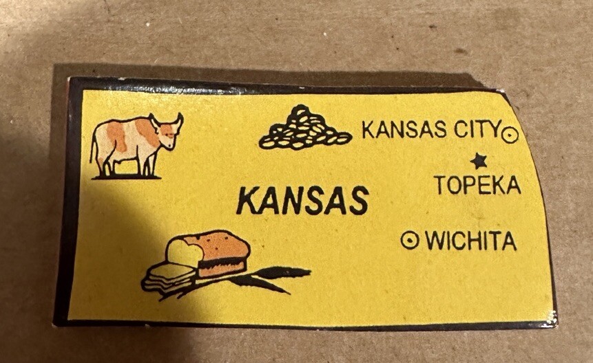 Kansas REPLACEMENT STATE Small World Toys Wooden U.S.A. Map 1994 Puzzle