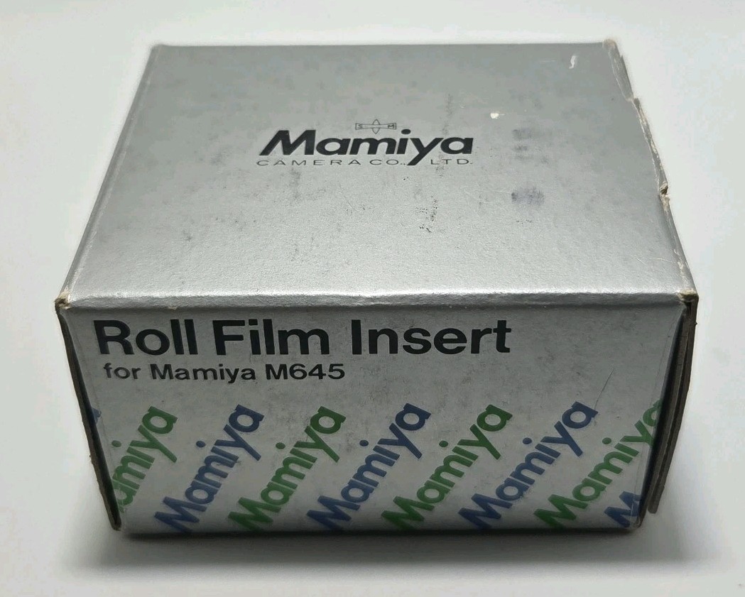 Mamiya Roll Film Insert 120 For M645 Camera With Original Box #657300 E774 #2