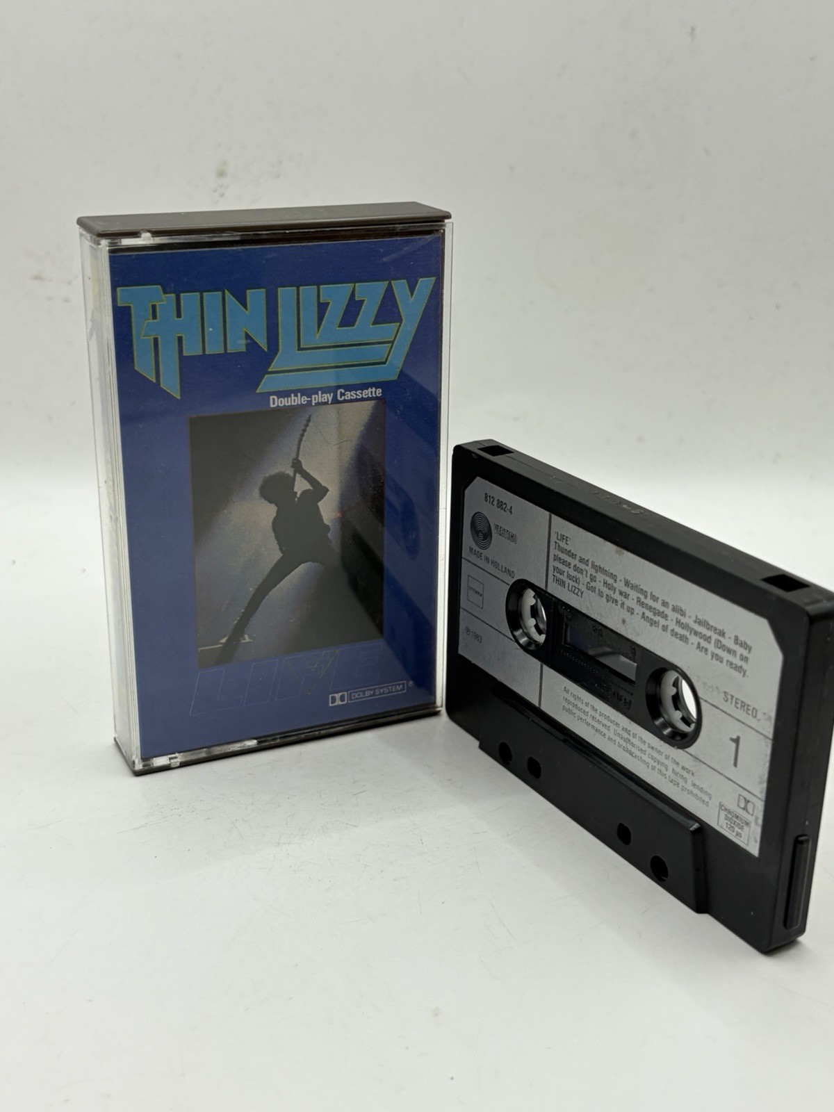 Thin Lizzy 'Life'  Double Play Cassette Album (1983) Paper Label Rare