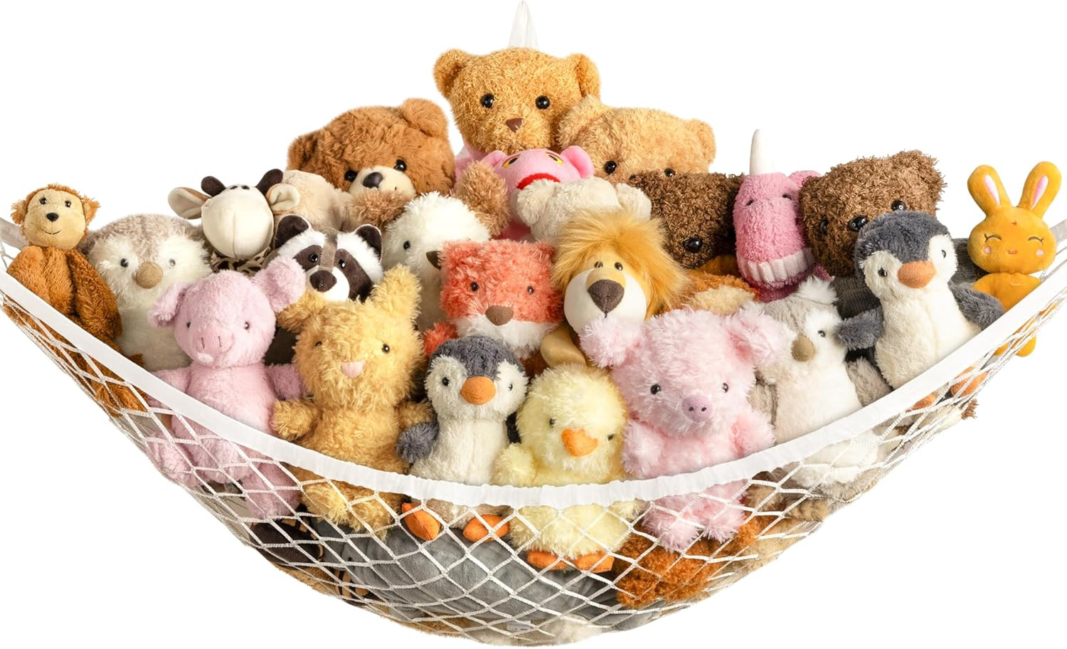Stuffed Animal Storage Hammock Net Corner - Large Toy Hammock Net for Stuffed An